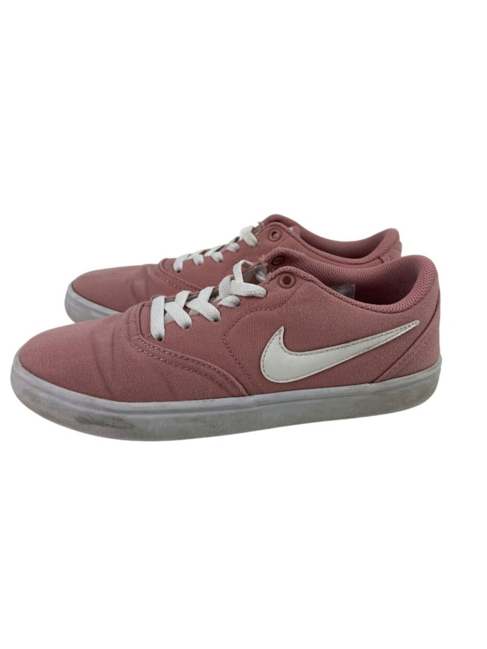 Nike SB Check Solarsoft Shoes Womens 7 Rust Pink Canvas Low Athletic Sneakers